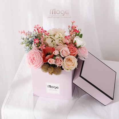 Luxury Silk Rose Flower Arrangement–Artificial Floral Centrepiece for Home & Wedding Décor