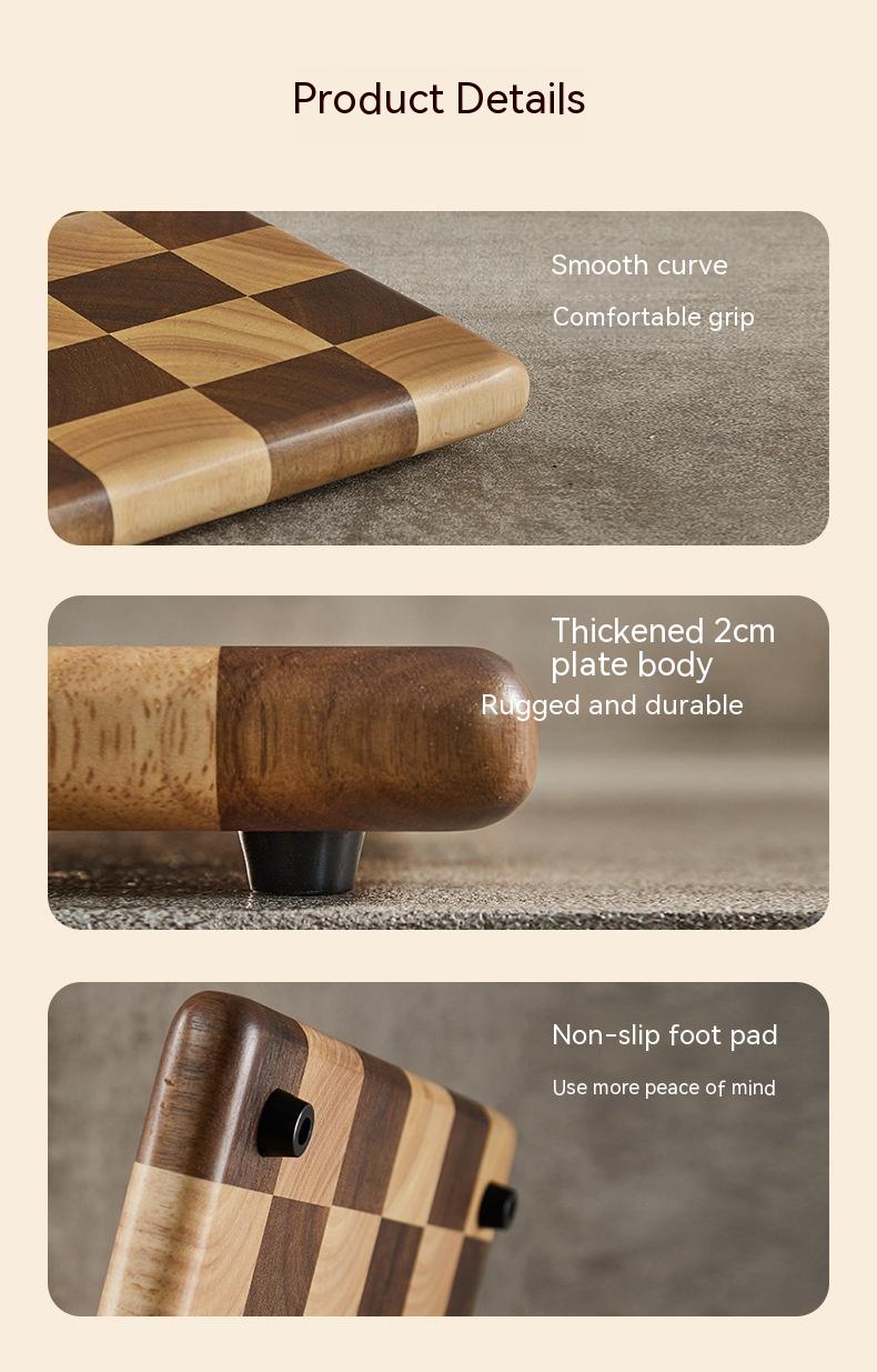 Mango Acacia Wooden Chopping Board–Modern Kitchen Cutting Board for Food Prep & Serving