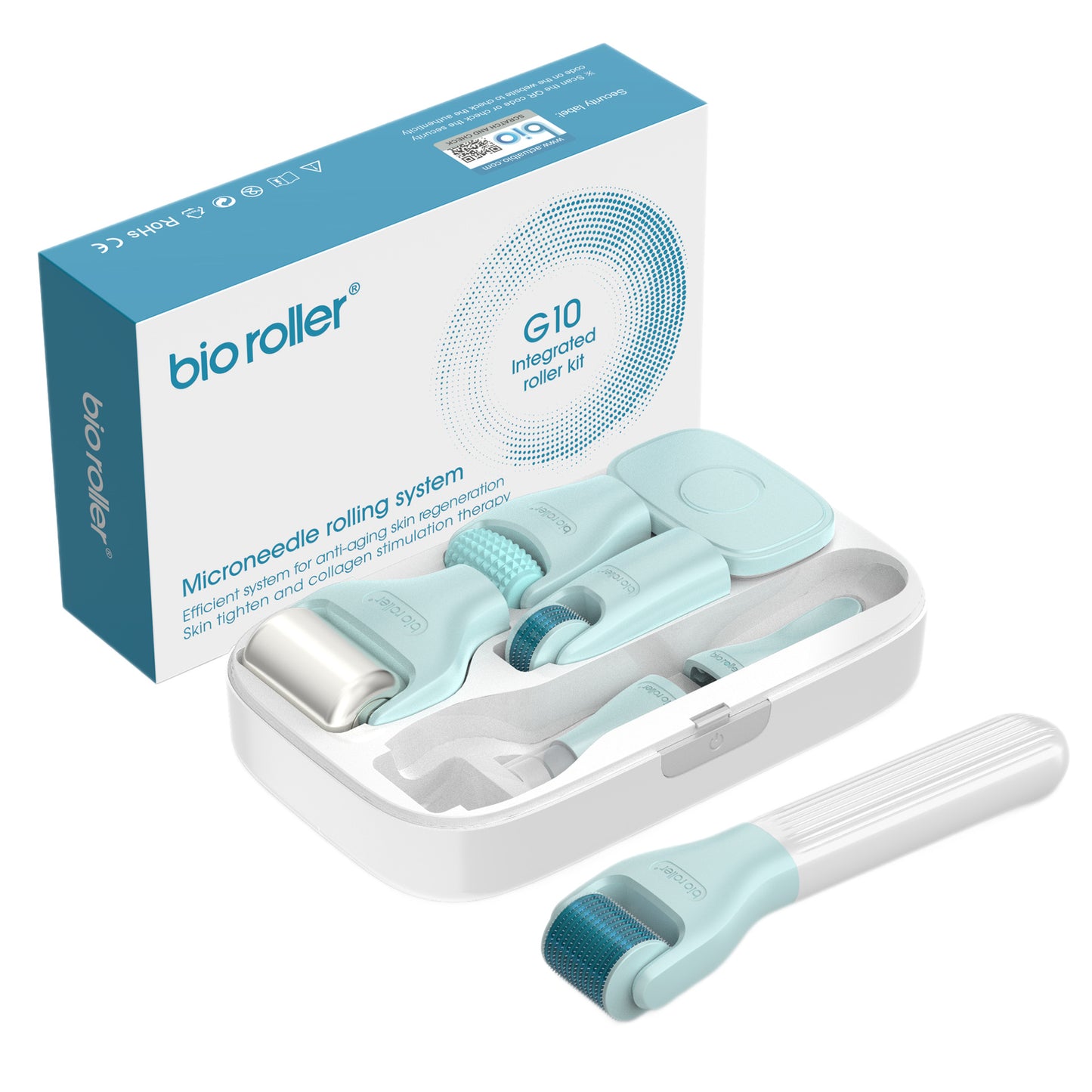 10-in-1 Micro-Needling Skin Care Pen–Rechargeable Nano Derma Roller Set