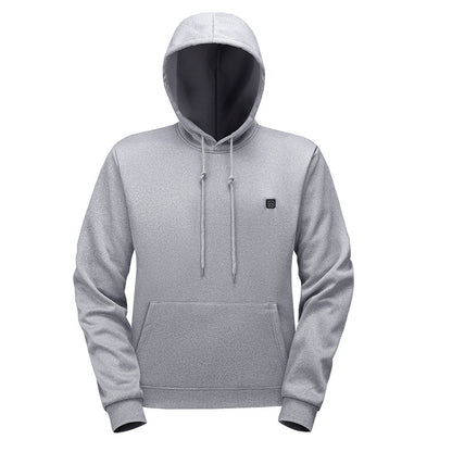 USB Heated Hoodie - Fleece-Lined Electric Heating Pullover Sweatshirt with Hood for Men & Women