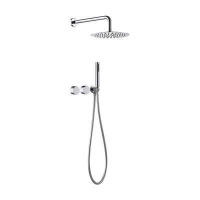 Luxury Concealed Rain Shower Set - Solid Copper Wall Mounted Bathroom Shower System