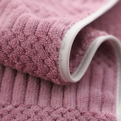 Coral Fleece Towel Set-Ultra Soft Microfiber Bath & Hand Towels-Super Absorbent Quick Dry Bathroom Towels (35x75cm & 70x140cm)