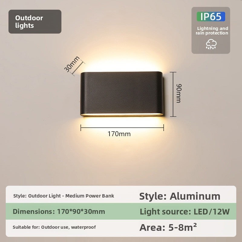 IP65 Ultra-Thin LED Wall Light - Modern Waterproof Indoor & Outdoor Wall Lamp