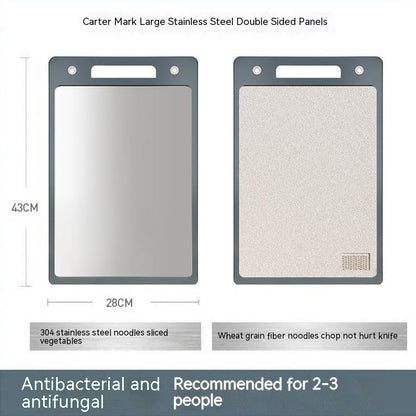 304 Stainless Steel Cutting Board–Hygienic Metal Chopping Board for Kitchen Food Prep
