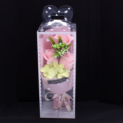 Luxury Soap Flower Bouquet Gift Box–Everlasting Rose Arrangement for Special Occasions