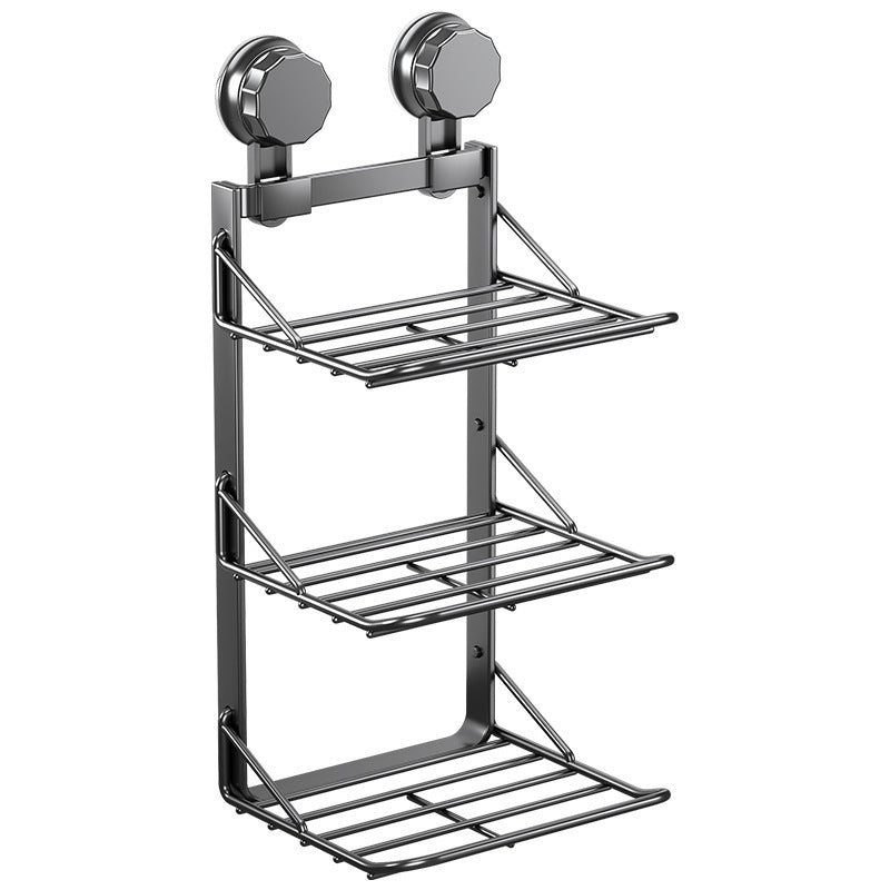 3-Tier Wall-Mounted Kitchen Storage Rack – No-Drill Organiser Shelf