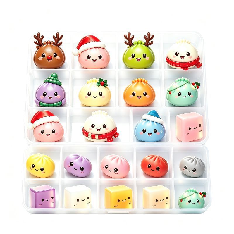 Christmas Advent Calendar Blind Box - 24 Day Squishy Sensory Countdown Gift