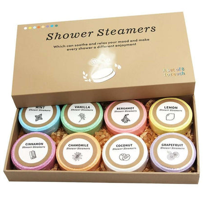 Aromatherapy Sea Salt Shower Steamers–Relaxing Exfoliating Shower Tablets