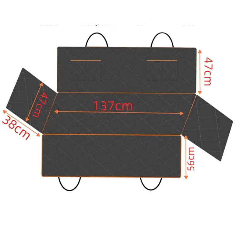 Waterproof Dog Car Seat Cover–Heavy-Duty Rear Seat Protector With Storage Pockets