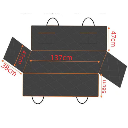 Waterproof Dog Car Seat Cover–Heavy-Duty Rear Seat Protector With Storage Pockets