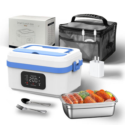 Portable Electric Lunch Box–USB Rechargeable Food Warmer with Stainless Steel Container