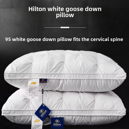 Luxury Goose Down Pillow 95%–Hotel Premium Collection Superior Support Pillow