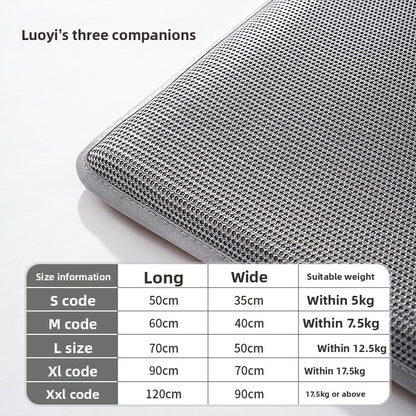 Pet Cooling Mat - Ice Silk Summer Cooling Bed for Dogs & Cats