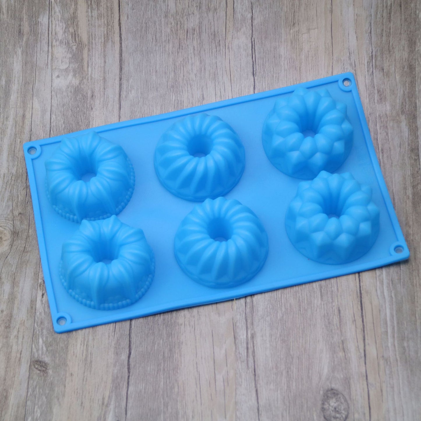 Silicone Angel Cake Mold–6-Cavity Donut & Dessert Baking Mold, Non-Stick Jelly & Soap Mould