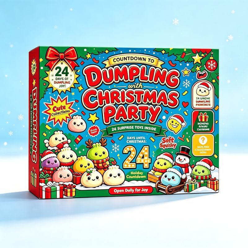Christmas Advent Calendar Blind Box - 24 Day Squishy Sensory Countdown Gift