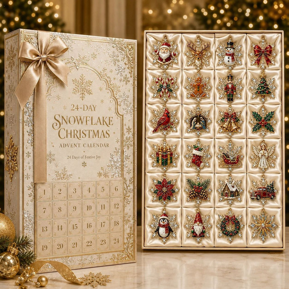 Christmas Acrylic Decorations Blind Box - 3mm Festive Santa, Gnome & Snowman Collectible Ornaments