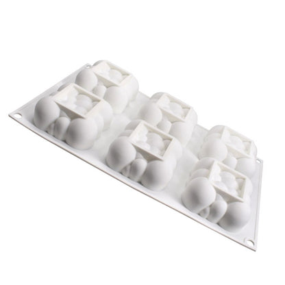 Cloud Silicone Cake Mold–6-Cavity Mousse, Jelly & Chocolate Baking Mold, Non-Stick Dessert Tray