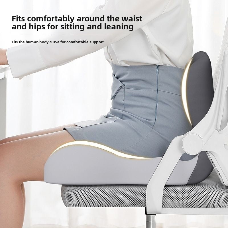 Ergonomic Memory Foam Seat Cushion – Back Support Chair Cushion
