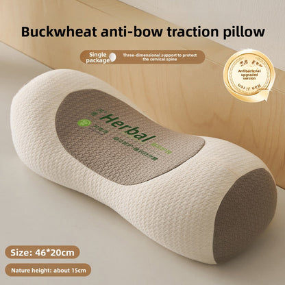 Buckwheat Hull Cervical Pillow - Firm Neck Support Sleeping Pillow