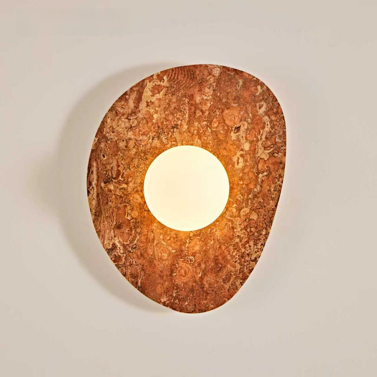 French Inspired Vintage Glass Wall Light - Medieval Style LED Wall Lamp