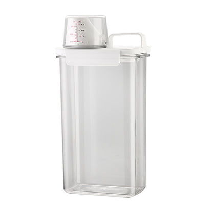 Acrylic Storage Container–Transparent Laundry & Bathroom Organizer for Detergent & Toiletries (1100ml–2300ml)