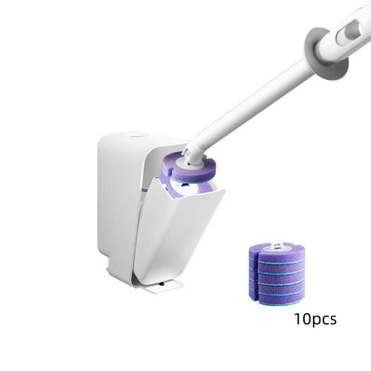 Disposable Toilet Brush Set-Replaceable Head Toilet Cleaning Brush-Hygienic No-Touch Bathroom Cleaner