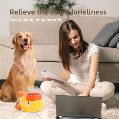 Interactive Pet Treat Dispenser Toy - Duck & Whale Food Dispensing Puzzle Toy for Dogs & Cats