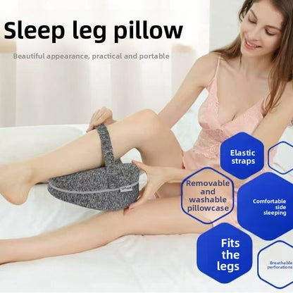 Memory Foam Leg Support Pillow–Ergonomic Knee & Side Sleeper Comfort Cushion