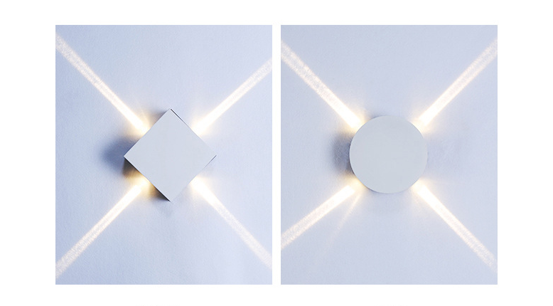LED Cross Light Effect Wall Lamp–Modern Indoor Wall Light for Living Room, Bedroom & Hallway