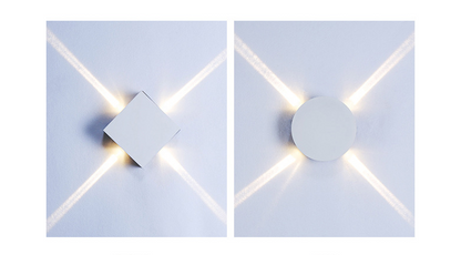 LED Cross Light Effect Wall Lamp–Modern Indoor Wall Light for Living Room, Bedroom & Hallway