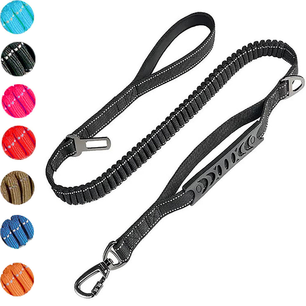 Heavy-Duty Bungee Dog Leash–Shock Absorbing Tactical Lead For Medium & Large Dogs