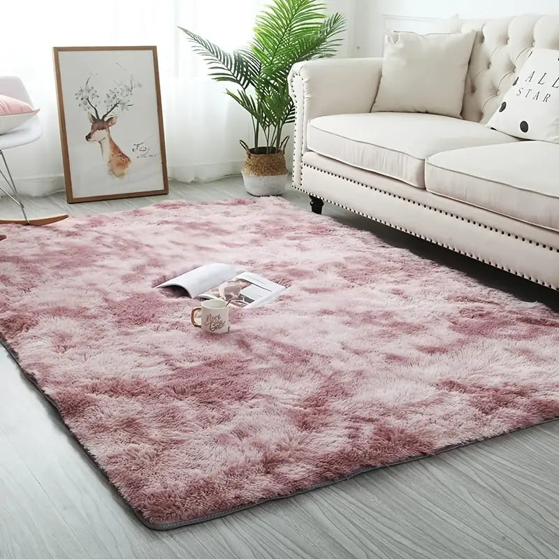 Plush Area Rug–Soft Non-Slip Washable Carpet for Bedroom, Living Room & Modern Home Décor