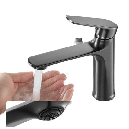 Modern Copper Basin Mixer Tap - Hot & Cold Bathroom Faucet with Ceramic Valve