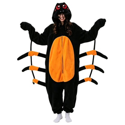 Animal Hooded Onesie – Plush Fleece Halloween Costume & Pajamas