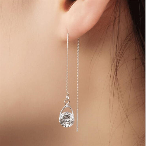 Water Drop Tassel Earrings–Asymmetrical Gold & Silver Drop Earrings, Elegant Alloy Statement Jewellery