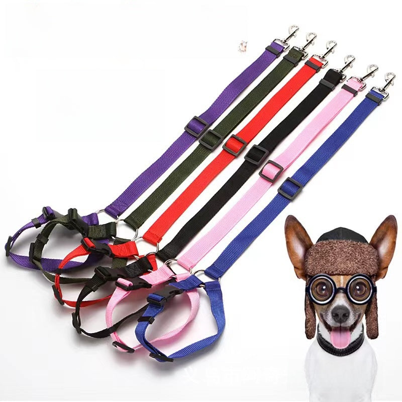Adjustable Pet Car Safety Seat Belt – Headrest Dog & Cat Travel Restraint