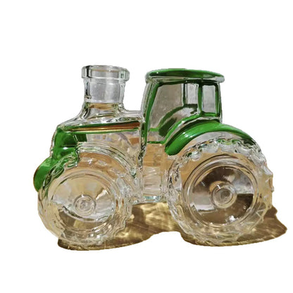 Tractor Glass Decanter - 300ml Borosilicate Glass Novelty Liquor & Whisky Decanter