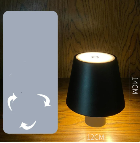 Rechargeable Touch Table Lamp-Wireless USB LED Bedside Light-Dimmable Atmosphere Lamp for Bedroom & Home
