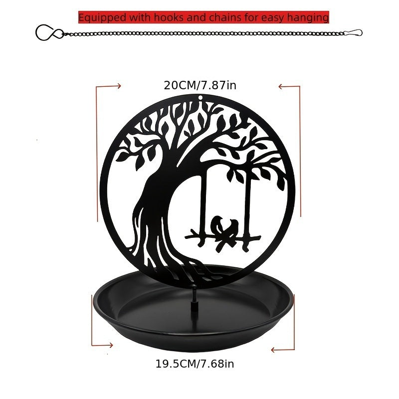 Decorative Metal Bird Feeder–Rustic Garden Hanging Feeder For Birds & Wildlife