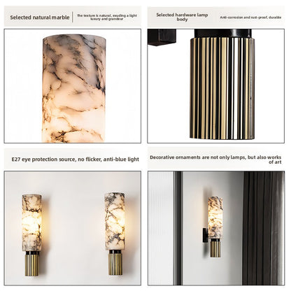 Cloud Stone & Copper LED Wall Light - Luxury Modern Wall Lamp