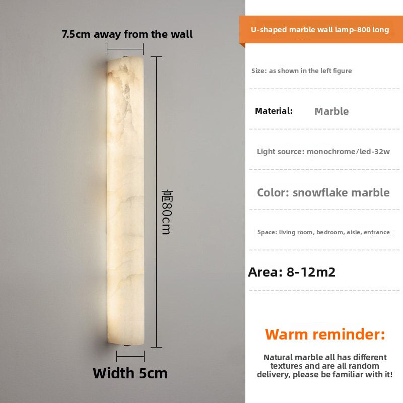 Natural Marble LED Wall Light - Modern Style Wall Lamp