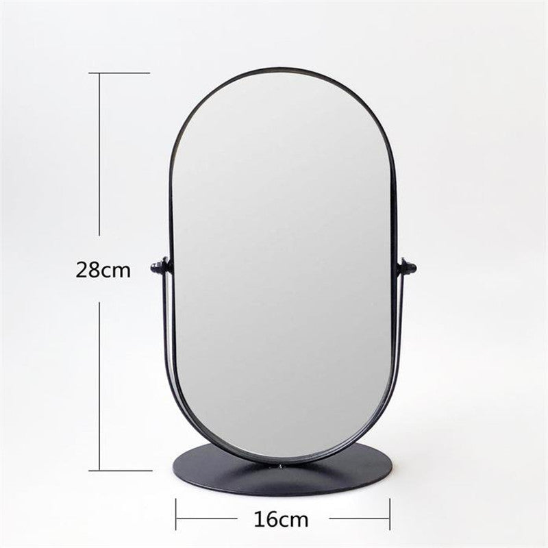 European Retro Vanity Mirror–Nordic Desktop Makeup Mirror for Beauty & Dressing Tables