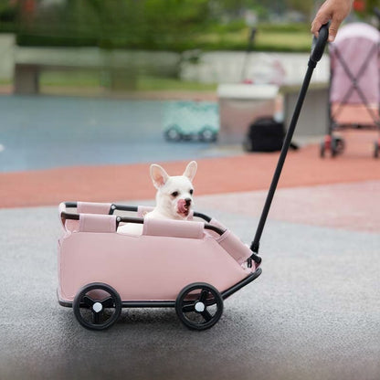 Foldable Pet Stroller - Lightweight Dog & Cat Pram with Breathable Mesh