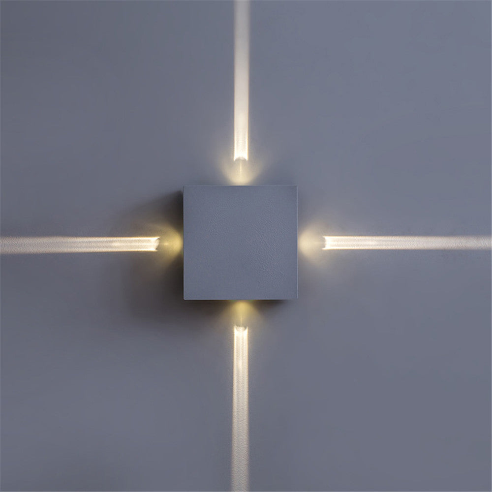 LED Cross Light Effect Wall Lamp–Modern Indoor Wall Light for Living Room, Bedroom & Hallway