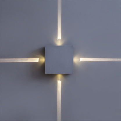 LED Cross Light Effect Wall Lamp–Modern Indoor Wall Light for Living Room, Bedroom & Hallway