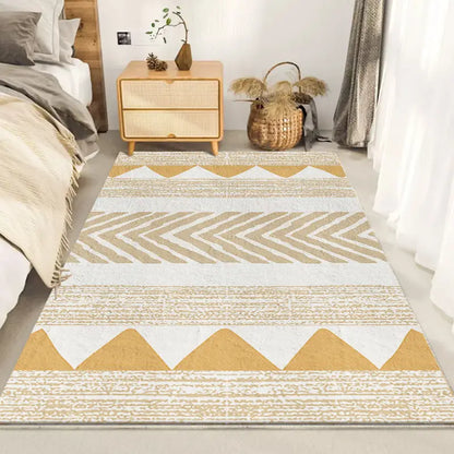 Imitation Cashmere Area Rug–Soft Non-Slip Crystal Velvet Carpet for Bedroom & Living Room