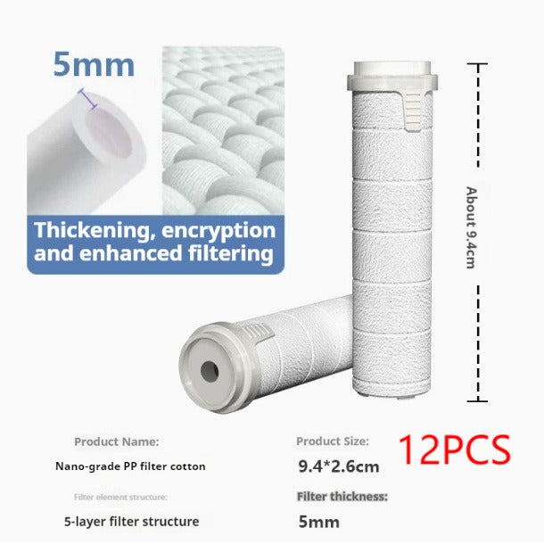 High Pressure Shower Head with Filter-Handheld Spray Shower with One-Click Stop-Water Saving Boost Shower Head with 12 Replacement Filters