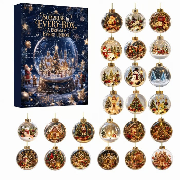 Christmas Acrylic Decorations Blind Box - 3mm Festive Santa, Gnome & Snowman Collectible Ornaments