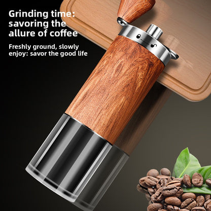 Premium Manual Coffee Grinder–Stainless Steel Hand Crank Coffee Mill With Ceramic Burr