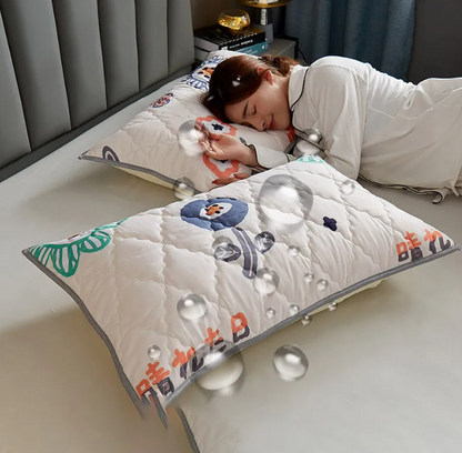 Waterproof Latex Pillow Protectors–Pair Pack Oil & Moisture Resistant Pillow Covers